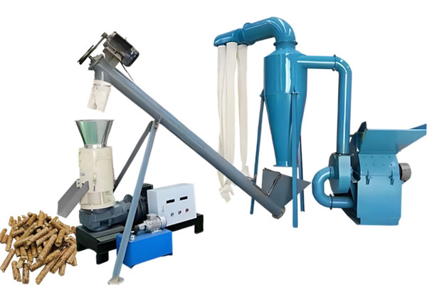 Small wood pellet machine plant